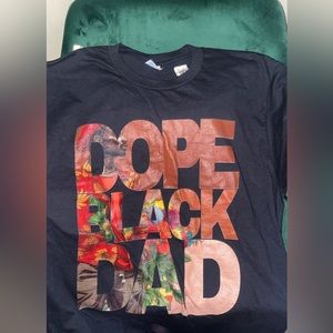 Nice Dope Black Dad Tee size Large
